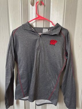 Knights Apparel Gray Pullover with Red Embroidered 'W'